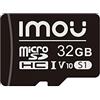 Imou, scheda di memoria flash TF MicroSD SDHC ad alta velocità, 32 GB, Classe 10, fino a 100 MB/s, UHS-I U1