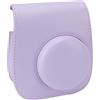 Tomantery Borsa per Fotocamera Istantanea Regolabile in Pelle PU per Custodia Protettiva Portatile Mini 12 11, con Tracolla per Campeggio da Viaggio (Viola)