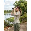 Generic Binocolo 8 x 21 mm, ottico leggero con zoom remoto, design pieghevole compatto, visione notturna in condizioni di scarsa illuminazione, per caccia, bird watching, campeggio, sport