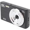 BSTCAR Fotocamera Digitale con Zoom Digitale 16x, Fotocamera HD per Alloggiamento da 4k da 4k 44 MP da 2,8 Pollici per la Fotografia (Nero)