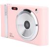 LICAEVEY Fotocamera per Bambini, Fotocamera Digitale 4K 1080P 48MP con Schermo IPS da 2,4 Pollici, Zoom 16X Timbro Temporale Anti-vibrazione, Piccola Fotocamera Compatta per Ragazzi