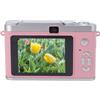 Generic Fotocamera Compatta con Schermo da 2,4 Pollici Stabilizzazione Elettronica 'immagine Fotocamera Digitale con Messa a Fuoco Automatica per la Fotografia di Adolescenti (Roseo)