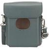 Goshyda Custodia Protettiva per Stampante per Smartphone FujiFilm Instax Square Link, Custodia da Trasporto Antigraffio in Pelle PU con Tracolla, Custodia Compatta per Fotocamera (Verde scuro)