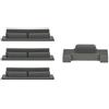 JXE Porta di Ricarica Della Batteria Protector & Drone Corpo Tappo Della Copertura In Silicone Tappo Antipolvere Per DJI MAVIC AIA/Confezione da 4pcs - Grigio