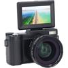 Generic Fotocamera Digitale da 48 MP con Flip Screen Fotocamera per per la Fotografia (BLACK)