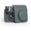 Generico Borsa per fotocamera retrò per Instax mini 41 con tracolla, custodia protettiva in pelle PU per Instax mini 41 (Grigio)