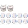 Generic 2/4Pcs Miniatura LED Luce di Facile Installazione Lampeggiante LED Lampada Spia di Ricambio per Accessori Piccolo Lampeggiante