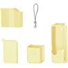 Generic Custodia protettiva per DJI Pocket 4Pro, custodia in silicone leggera e minimalista in tinta unita con presa antiscivolo, vestibilità perfetta, protezione antigraffio per la fotocamera, giallo