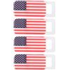 iplusmile 4 Pezzi Copertura Fotocamera Scorrevole Abs, Privacy | Motivo Bandiera Americana, Rosso, Portatile e Resistente All'usura, per Molte Occasioni D'uso Quotidiano