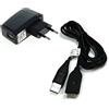 bg-akku24 - Caricatore e cavo di ricarica, cavo dati, cavo USB per Samsung PL20, PL21, PL200, PL201, PL210, PL211, PL50, PL51, PL55, PL60, PL65, PL80, PL81, SH100, ST50000 ST510. ST5000, ST5500.
