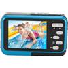 Annadue Action Camera 4K, Fotocamera Selfie Subacquea per Immersioni e Snorkeling, Messa a Fuoco Automatica da 48 MP, Videocamera con profondità 11 Piedi con Doppio Schermo, Supporta