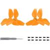 Generico Eliche per il drone DJI NEO, sostituzione elica drone per DJI NEO, fotocamera volante tascabile 2016S colore eliche accessori ala drone leggero (Arancione 2 coppie)