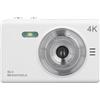 Goshyda Fotocamera Digitale, Fotocamera per Vlogging da 50 MP Fotocamera Elettronica Vedio Anti-vibrazione, con Doppia Fotocamera Anteriore e Posteriore, Schermo TFT da 2,88 Pollici,