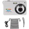 Aumotop Fotocamera Digitale 4K da 48 MP con Zoom 8x, Fotocamera per Anti-vibrazione per Scatti Continui Fotografici (Argento)