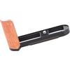 PLCPDM Impugnatura standard per impugnatura della fotocamera Manico in legno Mano Accesso rapido alla batteria Base protettiva in alluminio Fotocamera in legno leggera migliorata
