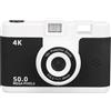 Jectse Fotocamera Digitale Wireless, Fotocamera Ultra Nitida da 50 MP 1080P con Zoom Digitale 16X, per Vlogging Video Fotografico, Schermo IPS, Luce di Riempimento, Giochi MP3 (BLACK)