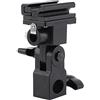 Generic Staffa per flash, supporto hot shoe con portaombrelli, angolo regolabile di 180 gradi per illuminazione fotografica
