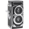 Yunseity Mini Telecamera Vintage Digitale, 1080p FHD 12MP Retro TLR Style Vlogging Compact Vlogging Camera, con Schermo da 1,54 Pollici, Messa a Fuoco Automatica, Doppio Filtro (16GB)
