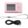Pongnas Fotocamera Digitale Portatile, Fotocamera Digitale da 44 MP, Luce di Riempimento, Rilevamento Facciale, Zoom Digitale 16X con Cavo USB per Fotografare Adolescenti (PINK)