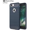 TTNAO Custodia for iphone 8 plus Cover Lanpangzi TPU Flessibile Lusso Case Fibra di Carbonio Design Anti Graffio Protettivo Bumper Custodia - Marina