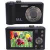 Oreilet Fotocamera Digitale, 64 MP 4K da 2,8 Pollici di Registrazione Video CCD Vlogging Camera Fotografia Webcam da Viaggio Scolastico, 16x Zoom, per Adolescenti Principianti (BLACK)