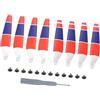 TQUXNGA 8Pieces 6030F Eliche Due Colore Ala per 3/4 Facile Installazione Aerea Fotografia Accessori