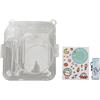 Ailgely Kit Custodia per Fotocamera Istantanea Custodia Protettiva per PC Trasparente con Tracolla per Mini 12 (Blu)