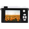 CCYLEZ Fotocamera Digitale a Doppia Lente da 48 MP, Fotocamera Wifi Compatta Zoom Ottica 15x, Fotocamera CCD Portatile con Flash LED, per Studenti, Principianti, Vlogging, Fotografia