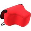 Generico Borsa interna morbida per fotocamera, compatibile con Fujifilm, X-T50 X-S20 | XT50 XS20 XS10 XC 15-45mm X-E5 XE5 XF 23mm Z50 Z50II Z 16-50mm Lens, neoprene(Red)