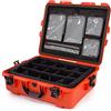 NANUK 945 Pro Photo Kit - Valigia rigida impermeabile per fotocamera con divisori imbottiti e organizer per coperchio (63,8 cm × 50,5 cm × 22,4 cm) - Antipolvere e resistente agli urti (Arancione)