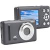 Sxhlseller Fotocamera Digitale 4K per Fotografia, Fotocamera per Vlogging da 64 MP con Zoom 18x con Display HD da 2,4 Pollici, Piccola Fotocamera Compatta per i Viaggi