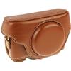 xtrafast borsa protettiva Borsa macchina fotografica per Sony Cyber-shot DSC-RX100, RX100 II E RX100 III PELLE OTTICA Marrone