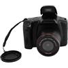 XUMIUZIY Fotocamera Digitale da 16 MP, Fotocamera DSLR Full HD 1080p, 16x Zoom, Schermo di Lancio a 180 °, Videocamera HD della Fotocamera con Schermo LCD da 2,4 Pollici, per Viaggi
