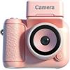 MuchLuckystar Mini fotocamera HD 1080P, portachiavi compatto con registratore DV portatile retrò flash e registrazione video per la vita quotidiana (rosa)