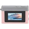 Plyisty Mini Telecamera Portachiavi, Fotocamera Digitale 1080P 12MP con Schermo da 0,96 Pollici, Scheda di Memoria, Cavo USB, Videocamera Compatta Video HD 1080P (rosata) (16GB)