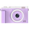 Sxhlseller Camera Digitale 1080p con Lenti Doppie da 48 MP, Zoom Ottico 15x, Flash LED, Trasferimento WiFi, Videocamera HD Compatta per Viaggi e Fotografia Quotidiana (Viola)