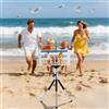 Generic Mini treppiede con vite da 1/4, supporto da tavolo estensibile, portatile e leggero, per fotocamera e telefono cardanico, vlogging, fotografia di viaggio