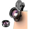 Somikon Lente Macro per Smartphone 100 mm HD con Clip, Ingrandimento 10x