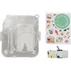 Ailgely Kit Custodia per Fotocamera Istantanea Custodia Protettiva per PC Trasparente con Tracolla per Mini 12 (Verde)