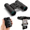 Generic 1 binocolo compatto 10 x 25 HD per adulti, telescopio pieghevole portatile ad alta potenza, per birdwatching, escursionismo, caccia, viaggi, avventure all'aperto, regalo per gli appassionati