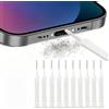Generic Kit di pulizia per porta di ricarica del telefono, mini spazzole per la pulizia di altoparlanti e ricevitori, auricolari, tablet e fotocamera (confezione da 10 pennelli)