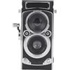 Denash Mini Macchina Fotografica Digitale Vintage, Fotocamera Compatta Portatile in Stile TLR retrò, Fotocamera Tascabile 1080P 12MP per Principianti, Adolescenti e Adulti (128GB)