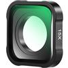 ZGWKMAC Compatibile con l'obiettivo macro 15X GoPro for Hero 12 11 10 9 8 7 6 Action Camera Filtro ravvicinato