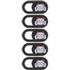 Hoement 5 Pezzi Copri Webcam per Laptop, Copertura Privacy per Fotocamera Tablet e Laptop, Plastico, Ultrasottile 0,04 Pollici, Protezione Antigraffio,