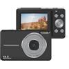 Denash Fotocamera Digitale, Fotocamera per Bambini da 1080p 44mp e Scatta Fotocamere Digitali 16x Zoom Compatto Piccola Fotografia Fotografica per Bambini Studente Adolescente (BLACK)