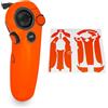 WRAPGRADE pellicola adesiva compatibile con DJI RC Motion 3 (Neon Orange)