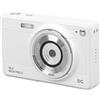 Zunate Fotocamera Digitale, Display Ultra HD da 2,8 Pollici Fotocamera Digitale CCD con Zoom 8x 56MP 1080P, Fotocamera Digitale Punta e Scatta da 750 MAh per Fotografia di Ritratto