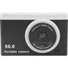 Jectse Fotocamera Digitale da 50MP 1080P, Fotocamere per Vlogging HD con Zoom Digitale 8X, Doppia Fotocamera Frontale Posteriore Portatile con Messa a Fuoco Automatica con Filtri (BLACK)