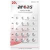 Arcas 127 92000 Buttoncell assortment 20 pcs/pack