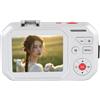 XUMIUZIY Fotocamera Digitale 4K, Telecamera Compatta a Doppi Schermi da 64 MP per Fotografia con Zoom Digitale 18x, Autofocus Accurato, Schermo HD da 2,8 Pollici, per la Scuola, Viaggi